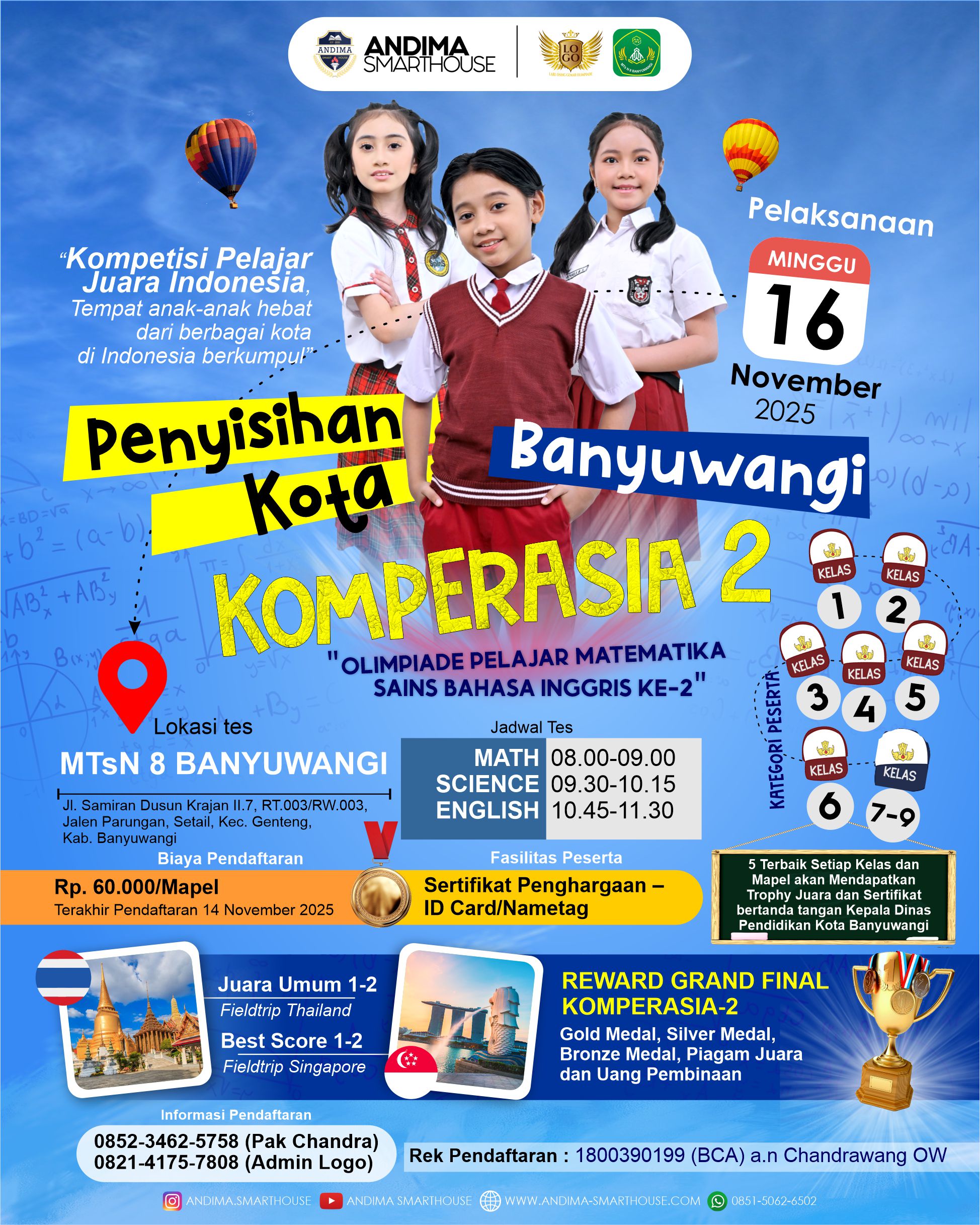 HASIL PENYISIHAN KOMPERASIA-2 KOTA BANYUWANGI