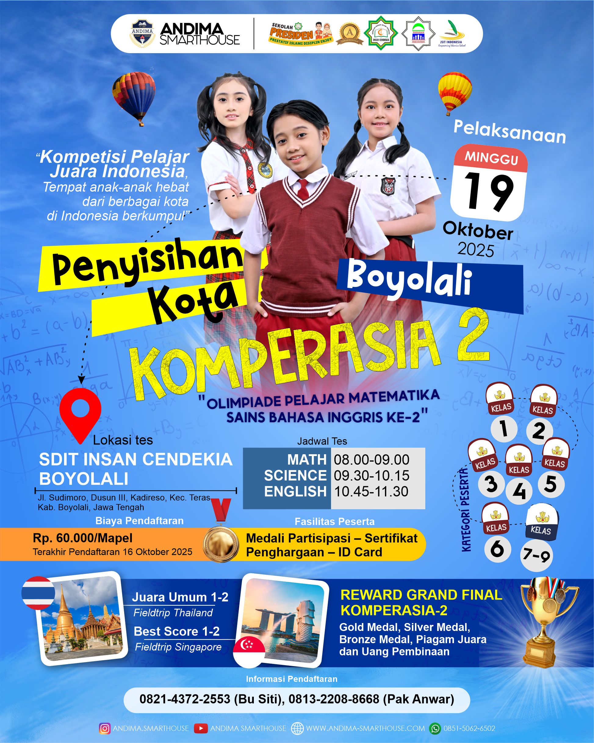 HASIL PENYISIHAN KOMPERASIA-2 KOTA BOYOLALI