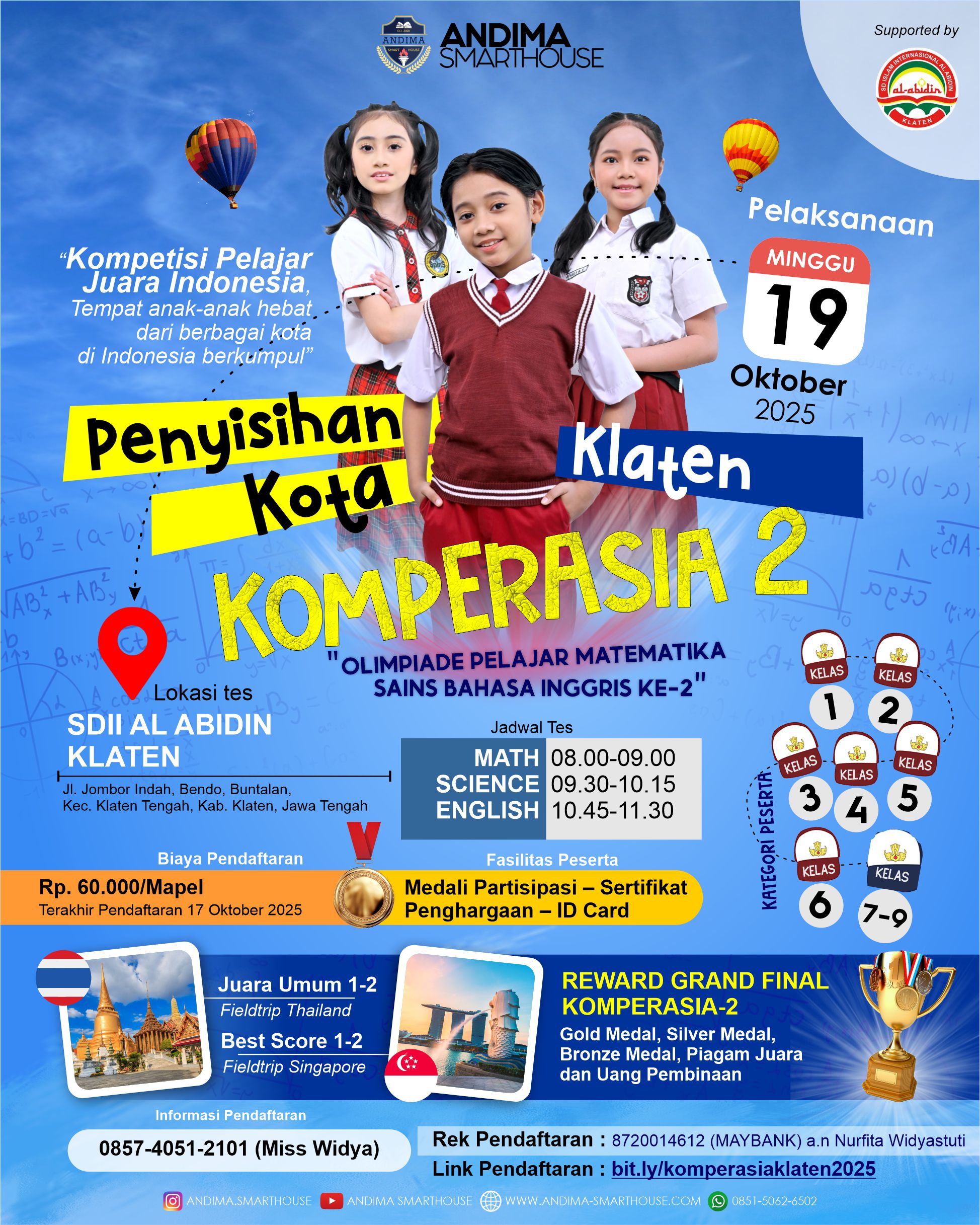 HASIL PENYISIHAN KOMPERASIA-2 KOTA KLATEN