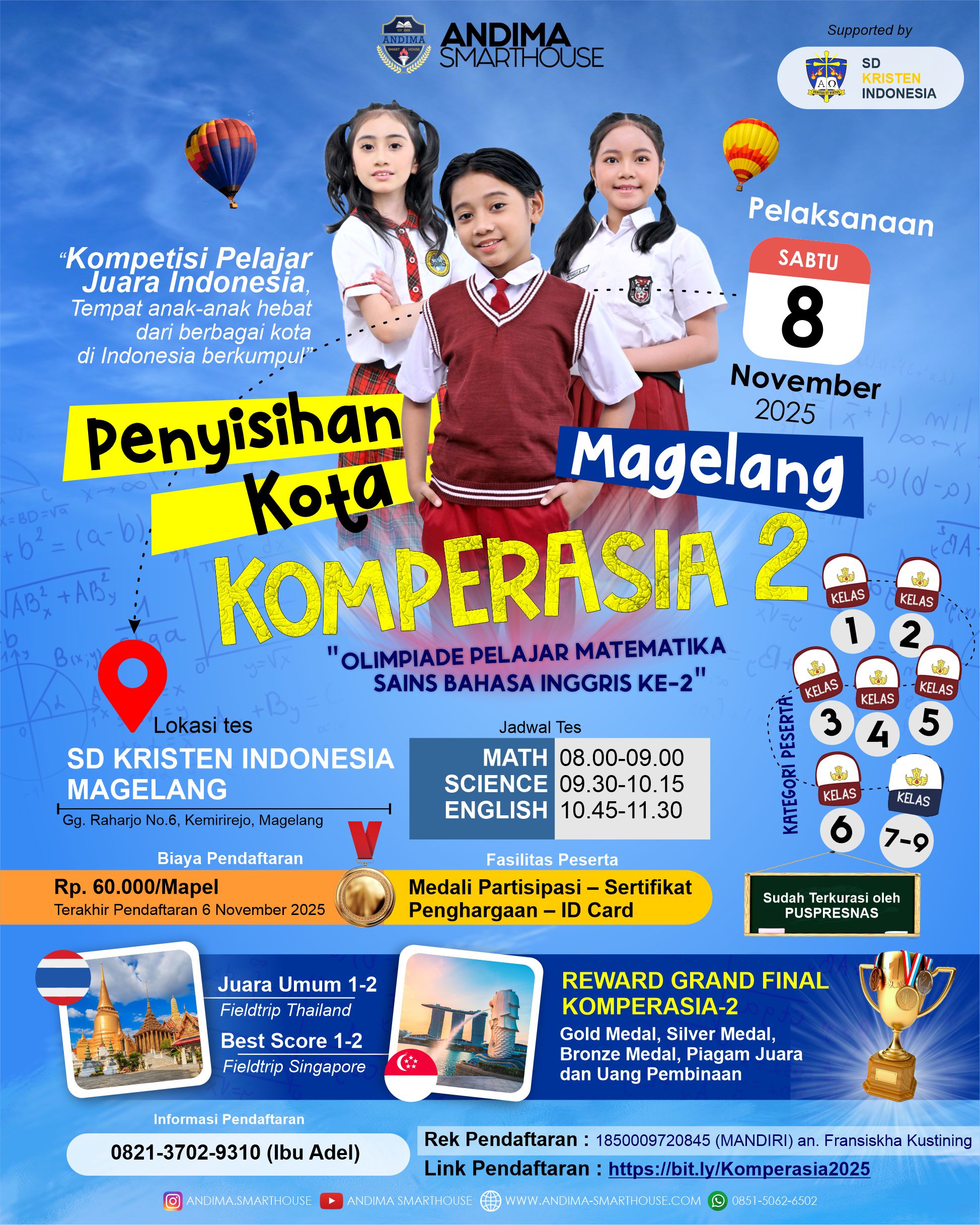 HASIL PENYISIHAN KOMPERASIA-2 KOTA MAGELANG