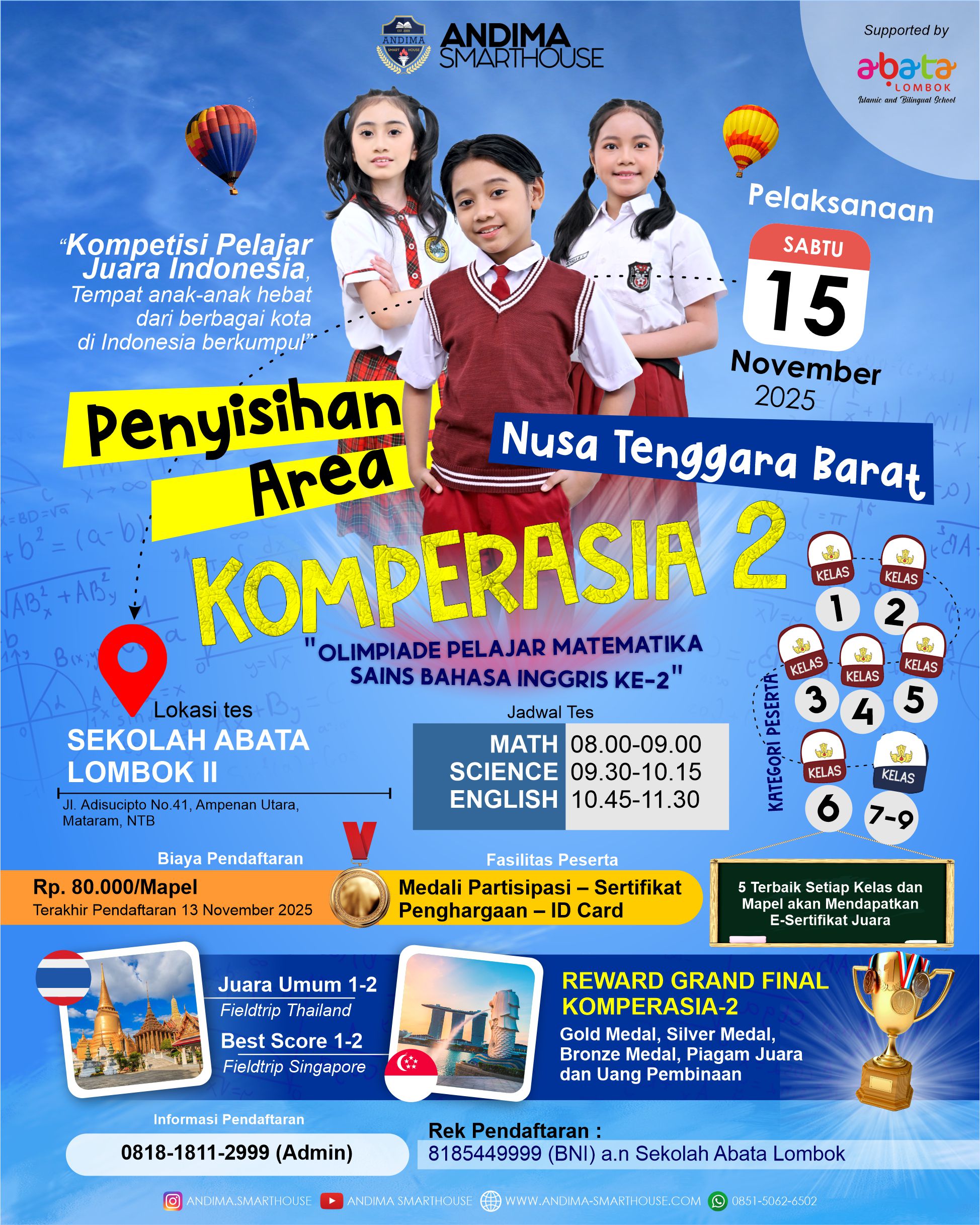 HASIL PENYISIHAN KOMPERASIA-2 KOTA NUSA TENGGARA BARAT