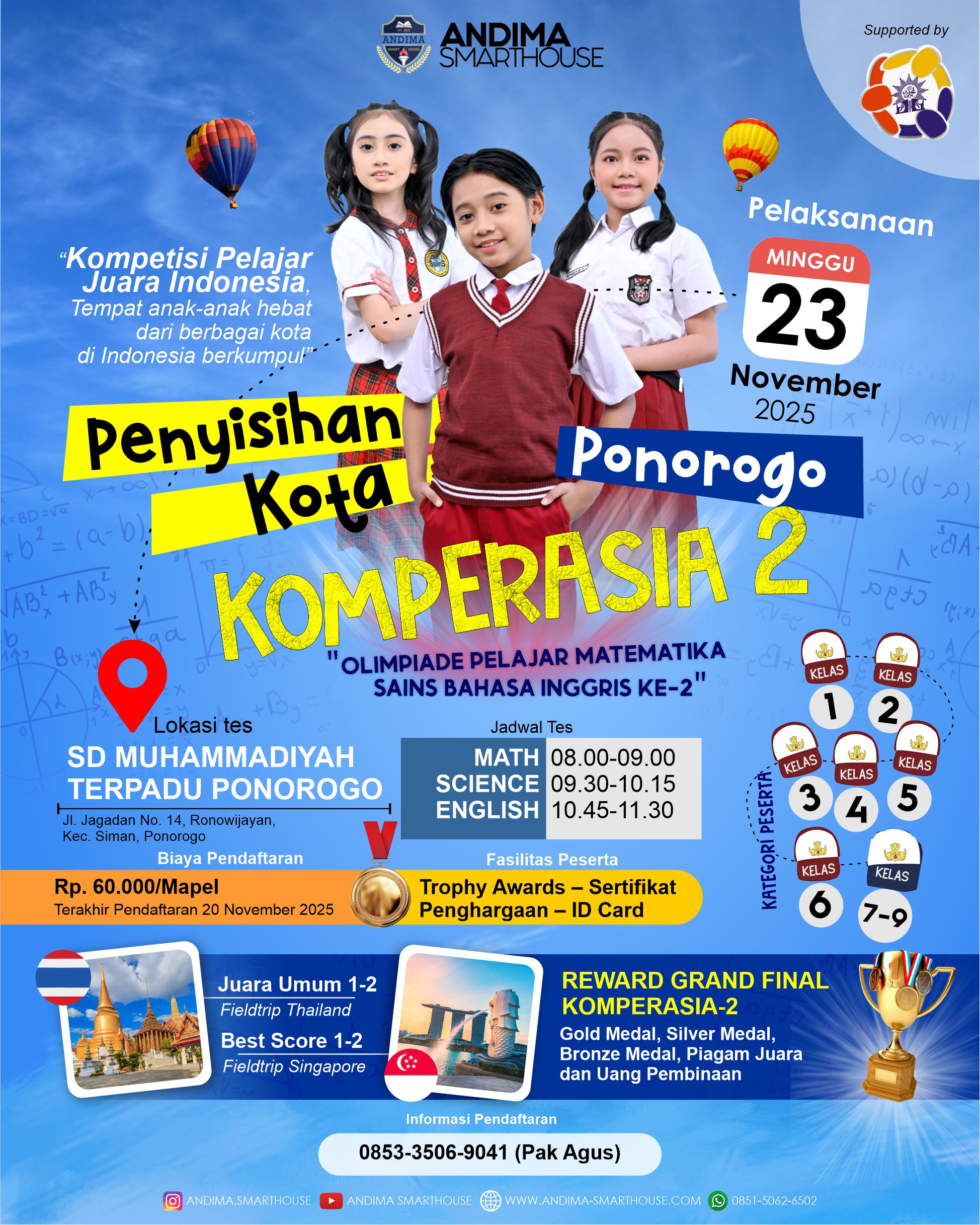 HASIL PENYISIHAN KOMPERASIA-2 KOTA PONOROGO