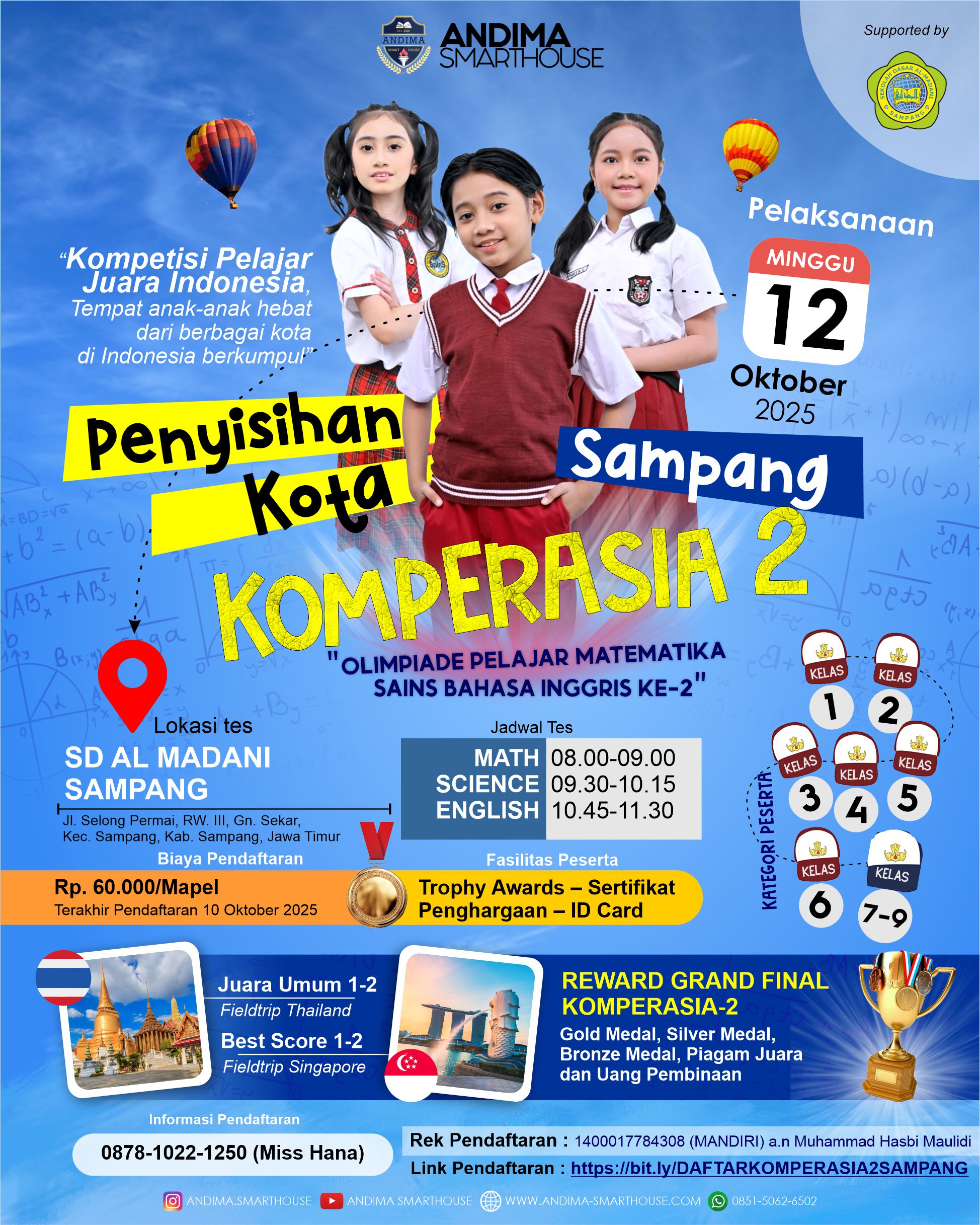 HASIL PENYISIHAN KOMPERASIA-2 KOTA SAMPANG