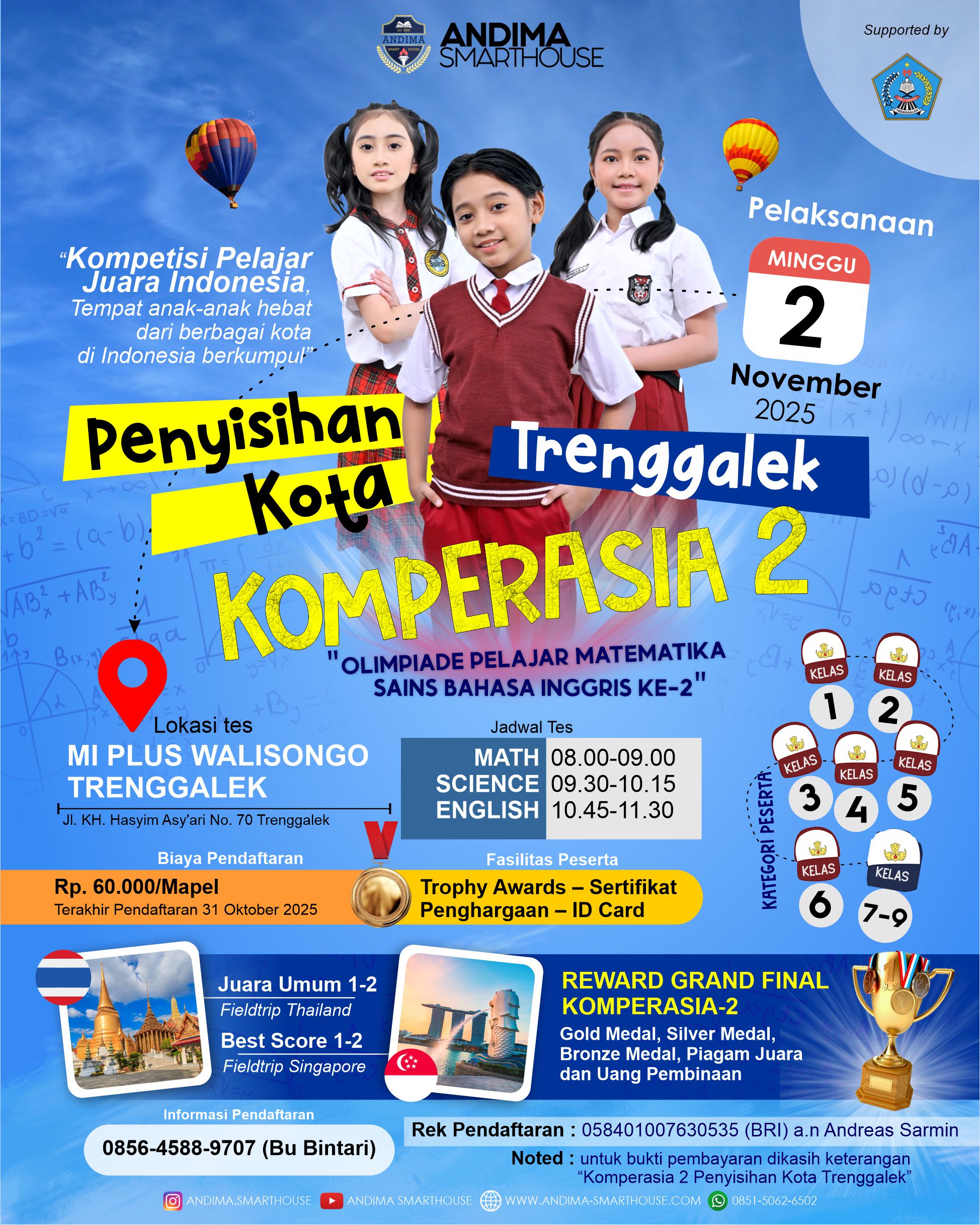 HASIL PENYISIHAN KOMPERASIA-2 KOTA TRENGGALEK