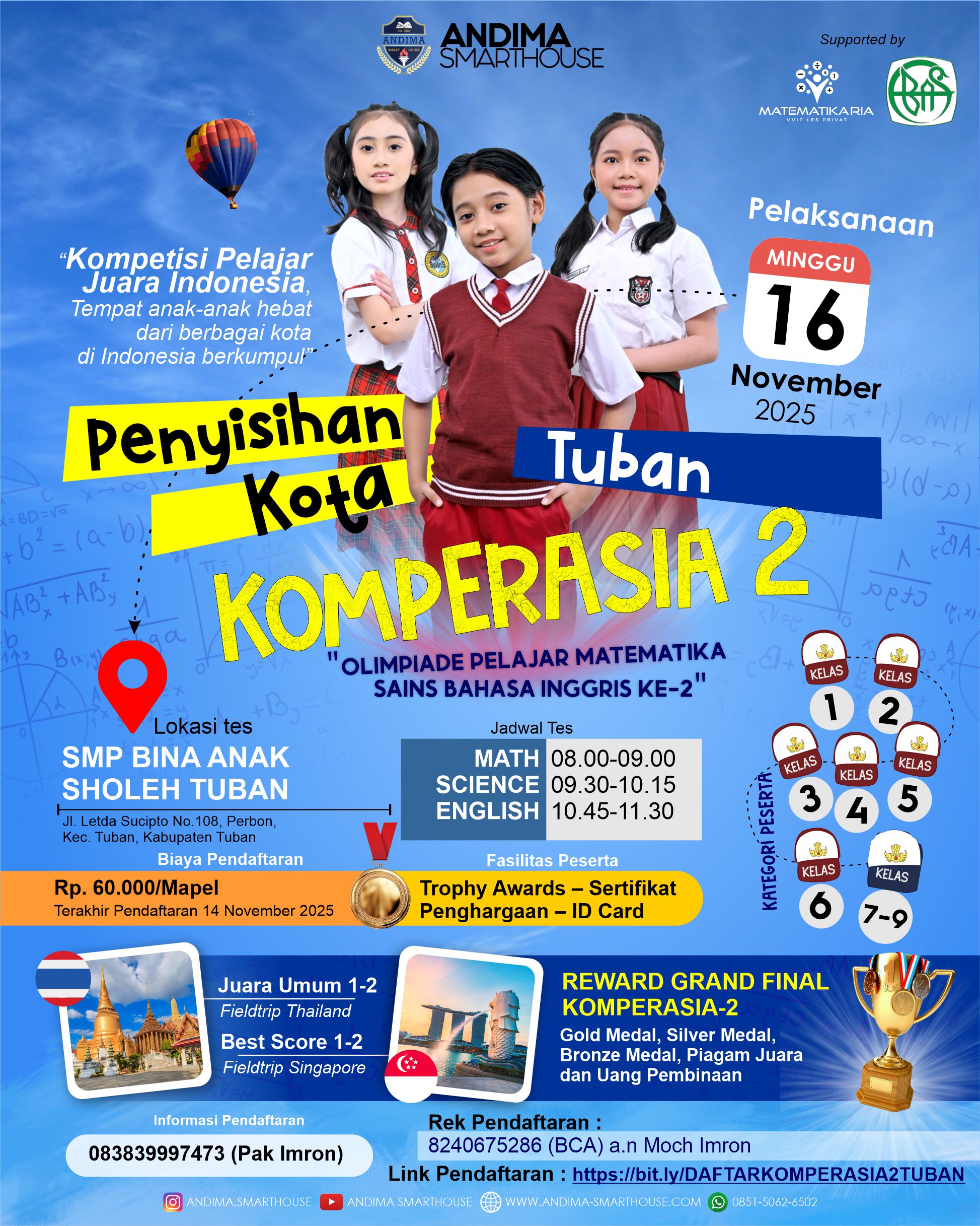 HASIL PENYISIHAN KOMPERASIA-2 KOTA TUBAN