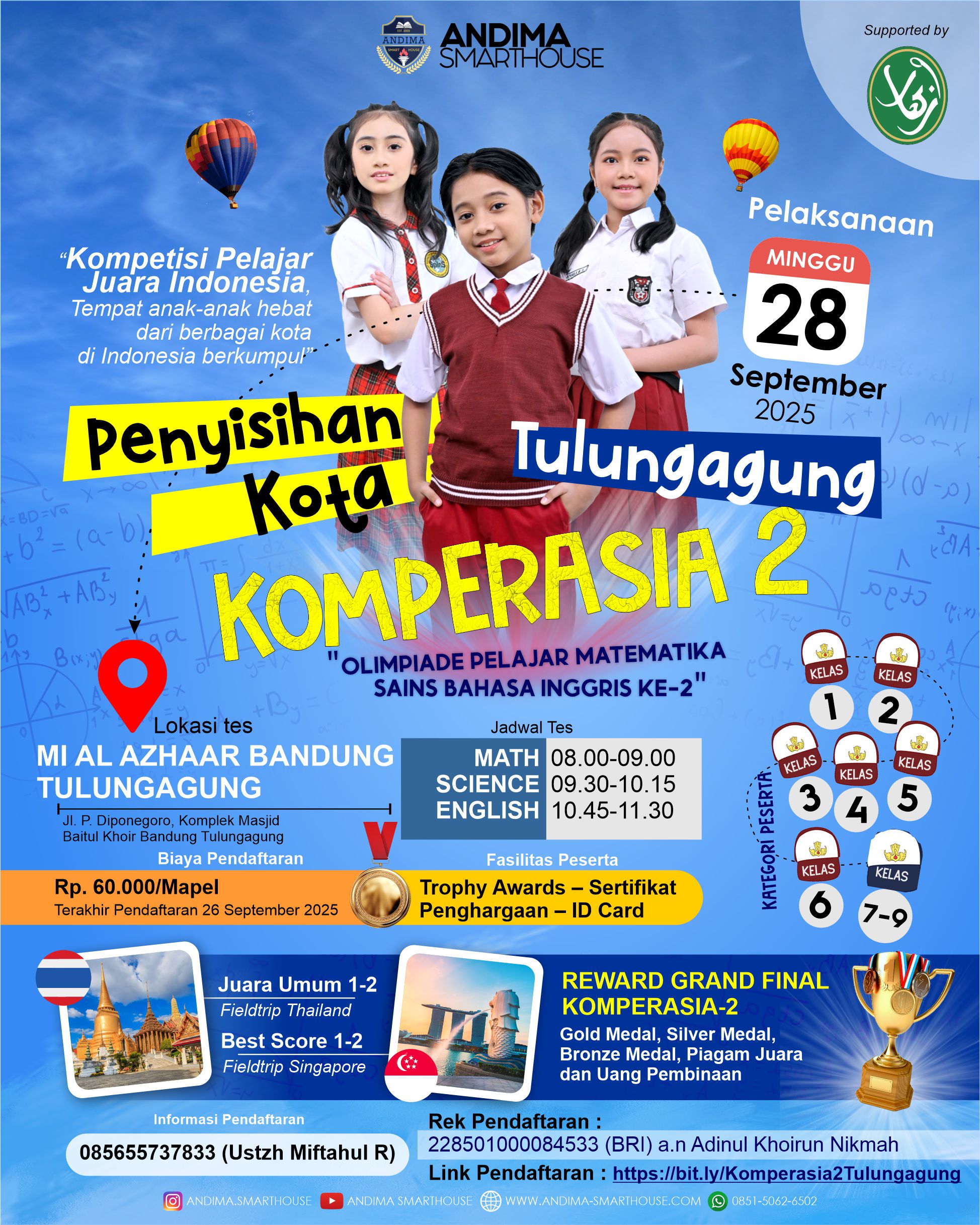 HASIL PENYISIHAN KOMPERASIA-2 KOTA TULUNGAGUNG